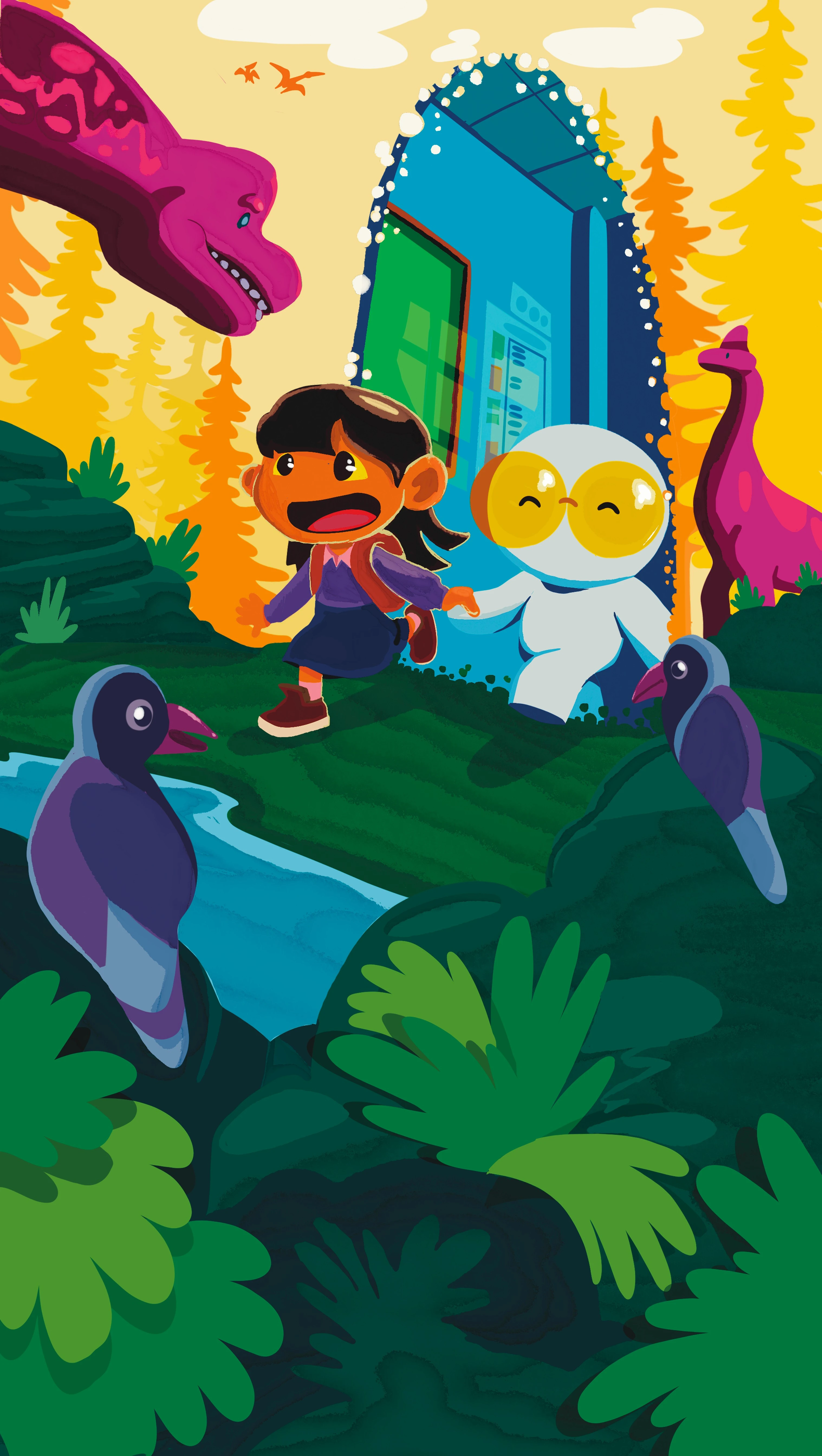 Landing illustration